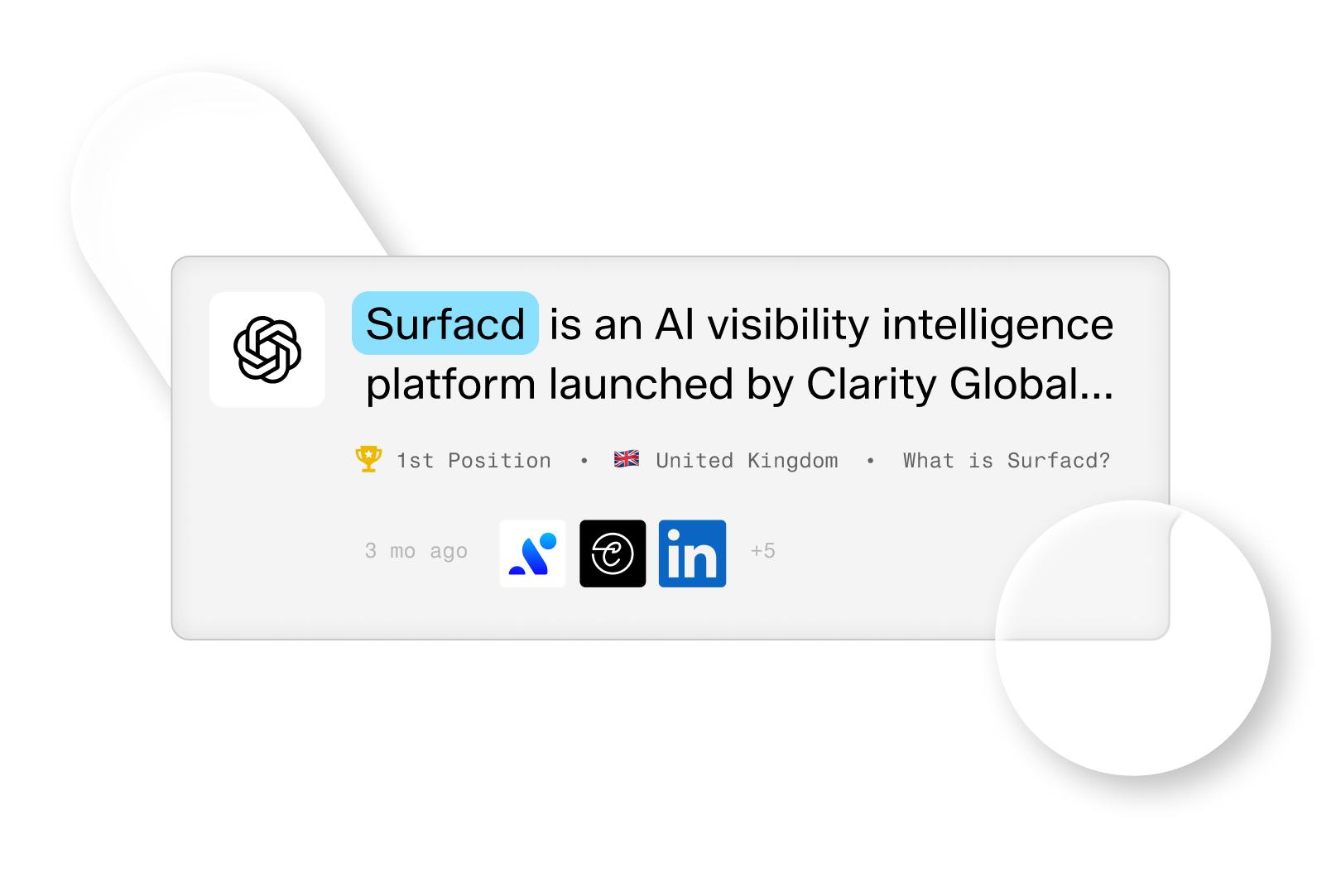 Feed of recent AI chat responses mentioning a brand.